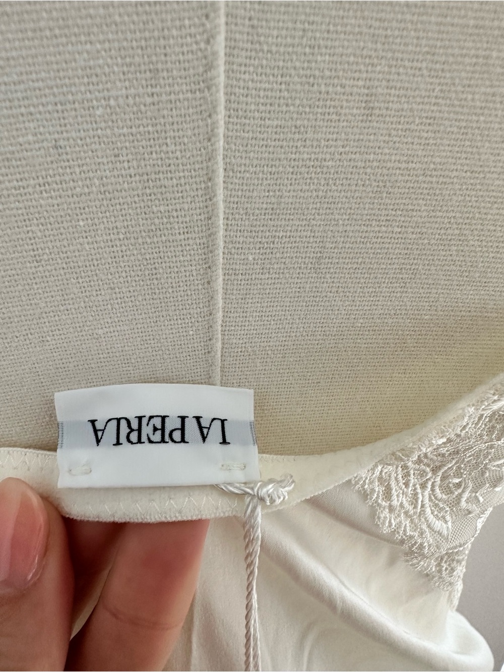 New🤍La Perla white/ Ivory Silk and Lace bridal slip dress. #100 - Picture 11 of 14
